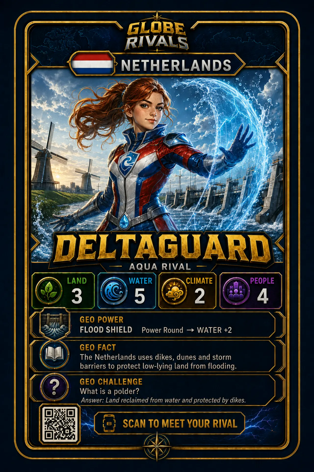 Deltaguard official Globe Rivals card, Netherlands
