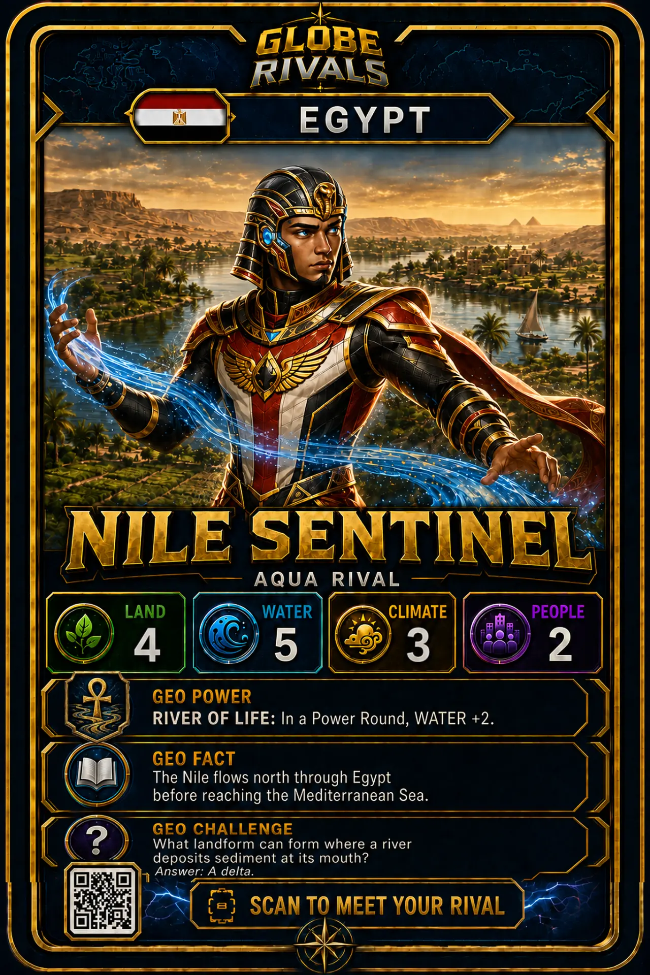 Nile Sentinel official Globe Rivals card, Egypt